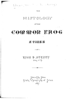 The histology of the common frog