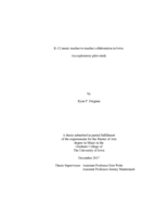 K-12 music teacher-to-teacher collaboration in Iowa: an exploratory pilot study