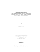 Ghosts before breakfast: for chamber ensemble and electronics; and, A history of the Electronic Music Studios of the University of Iowa (1964-2017)