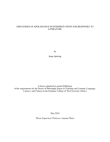 Discourses of adolescence in interpretations and responses to literature