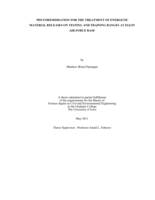 Phytoremediation for the treatment of energetic material releases on testing and training ranges at Eglin Air Force Base