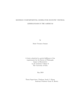 Bayesian compartmental models for zoonotic visceral leishmaniasis in the Americas