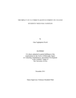 The impact of co-curricular involvement on college students' need for cognition