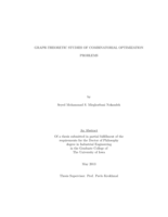 Graph-theoretic studies of combinatorial optimization problems