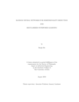 Random neural networks for dimensionality reduction and regularized supervised learning