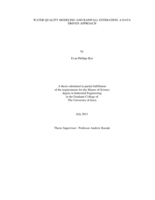 Water quality modeling and rainfall estimation: a data driven approach