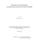 Black intimacy in the popular imagination: re-examining African American women’s fiction from 1965-2000