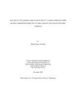 Electrical and thermal behavior of Im7/977-3 Carbon fiber polymer matrix composites subjected to time-varying and steady electric currents