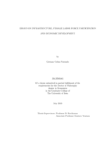 Essays on infrastructure, female labor force participation and economic development