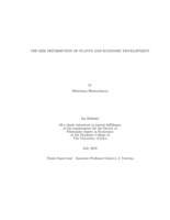 The size distribution of plants and economic development
