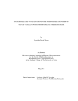 Factors related to adaptation in the intimate relationships of Oef/oif veterans with posttraumatic stress DisorderFactors related to adaptation in the intimate relationships of OEF/OIF veterans with posttraumatic stress disorder