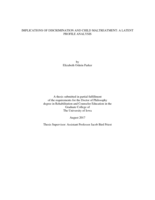 Implications of discrimination and child maltreatment: a latent profile analysis