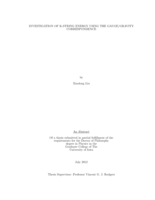 Investigation of k-string energy using the gauge/gravity correspondence