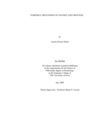 Temporal processing of figures and grounds