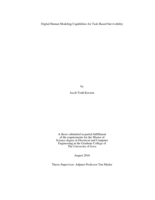 Digital human modeling capabilities for task-based survivability