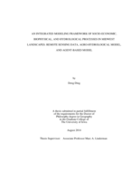 An integrated modeling framework of socio-economic, biophysical, and hydrological processes in Midwest landscapes: remote sensing data, agro-hydrological model, and agent-based model
