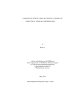 Conceptual design using multilevel continuum structural topology optimization
