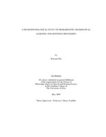 A neurophysiological study on probabilistic grammatical learning and sentence processing