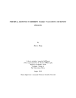 Individual response to different market valuations and benefit changes