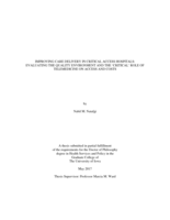 Improving care delivery in critical access hospitals: evaluating the quality environment and the 'critical' role of telemedicine on access and costs