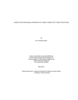 Constitutive mechanical properties of carpal tunnel soft tissue structures