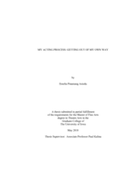 My acting process: getting out of my own way