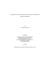 Mechanisms of Toxicity and the Structure-Activity Relationships of Molinate and Dieldrin
