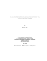 Evaluating the particle-phase collection efficiency of a personal pesticide sampler