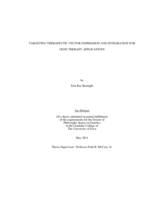 Targeting therapeutic vector expression and integration for gene therapy applications