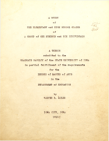 A study of the elementary and high school grades of a group of one hundred and six individuals