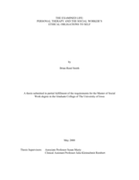 The examined life: personal therapy and the social worker's ethical obligations to self