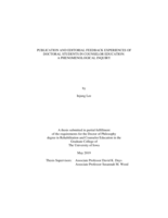 Publication and editorial feedback experiences of doctoral students in counselor education: a phenomenological inquiry
