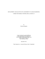 Development and quantitative assessment of a beam hardening correction model for preclinical micro-CT