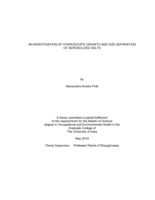 An investigation of hygroscopic growth and size separation of aerosolized salts