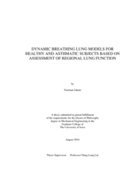 Dynamic breathing lung models for healthy and asthmatic subjects based on assessment of regional lung function
