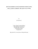 The lived experience of insulin-dependent diabetes among adult Latinos in a primary care clinic in San Antonio