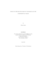 Essays on the relative price of tradables and the composition of trade