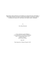 Debunking the pathology of interracial romantic relationships: a grounded theory of expectations for support and strain among interracial romantic partners and their family members