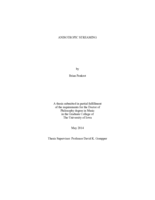 Anisotropic streaming