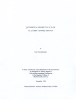Experimental Description of Flow at an Open-Channel Junction
