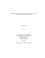 Geochemical variations in off-axis alkaline glasses - Snaefellsnes Peninsula, Iceland