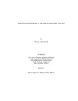 Hollywood film music in the early sound era, 1926-1934