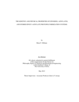 The kinetics and physical properties of epoxides, acrylates, and hybrid epoxy-acrylate photopolymerization systems