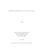 Registration-based regional lung mechanical analysis