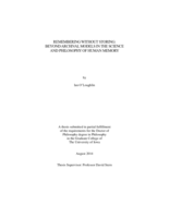 Remembering without storing: beyond archival models in the science and philosophy of human memory