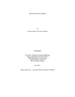 The status of stigma