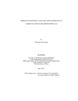 Improving bottom-up and top-down estimates of carbon fluxes in the Midwestern USA