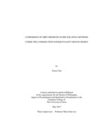 Comparison of MIRT observed score equating methods under the common-item nonequivalent groups design