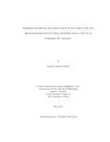Forward physics in CMS: simulation of PMT hits in HF and Higgs mass reconstruction methods with a focus on forward jet tagging