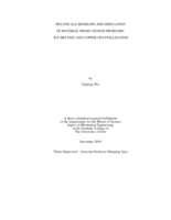 Multiscale modeling and simulation of material phase change problems: ice melting and copper crystallization